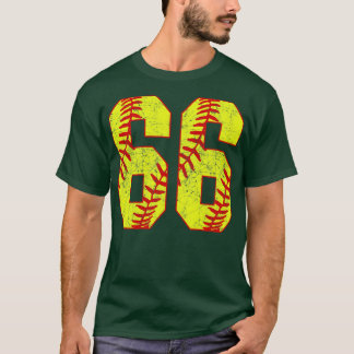Camiseta Fastpitch Softball Número 66 66 Softball Shirt Jer