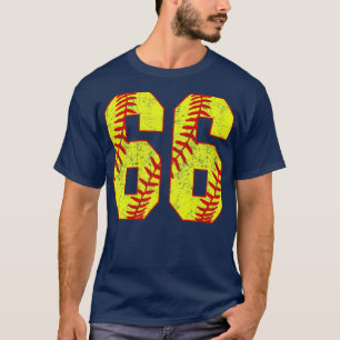 Camiseta Fastpitch Softball Número 66 66 Softball Shirt Jer