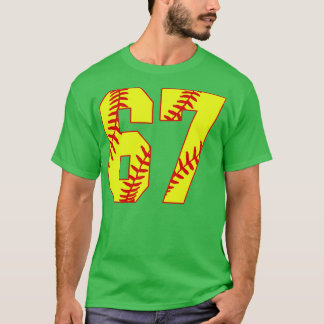 Camiseta Fastpitch Softball Número 67 67 Softball Shirt Jer