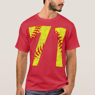 Camiseta Fastpitch Softball Número 71 71 Softball Shirt Jer