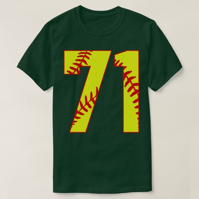 Camiseta Fastpitch Softball Número 71 71 Softball Shirt Jer (Diseño del anverso)