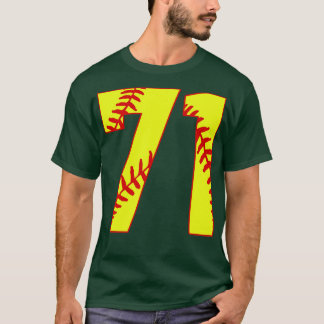 Camiseta Fastpitch Softball Número 71 71 Softball Shirt Jer