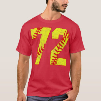 Camiseta Fastpitch Softball Número 72 72 Softball Shirt Jer