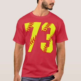 Camiseta Fastpitch Softball Número 73 73 Softball Shirt Jer
