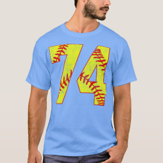 Camiseta Fastpitch Softball Número 74 74 Softball Shirt Jer