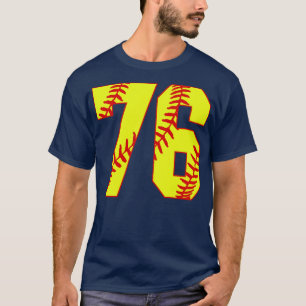 Camiseta Fastpitch Softball Número 76 76 Softball Shirt Jer