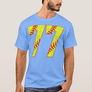 Camiseta Fastpitch Softball Número 77 77 Softball Shirt Jer
