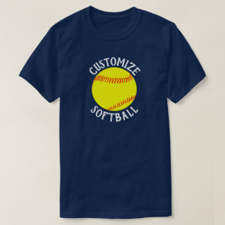 Camiseta Fastpitch Softball Team, Nombre y número del jugad