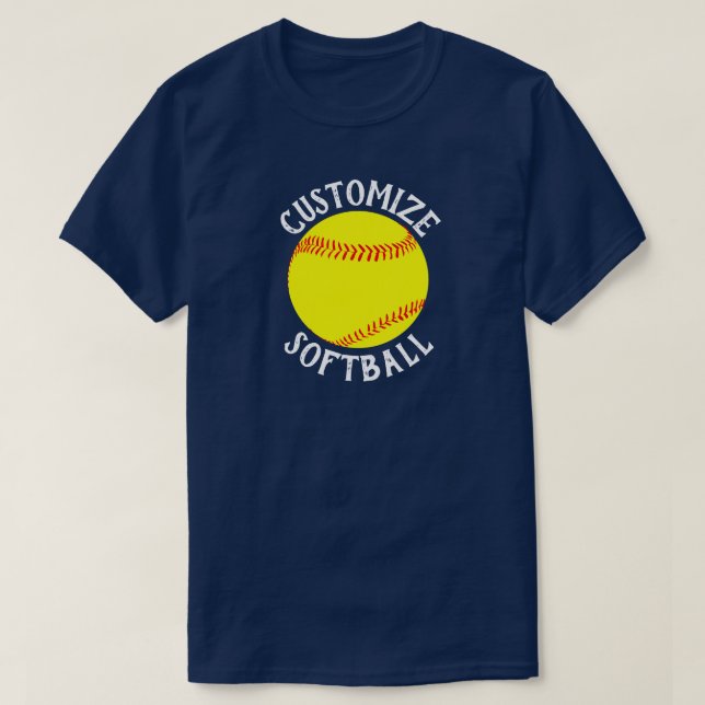 Camiseta Fastpitch Softball Team, Nombre y número del jugad (Diseño del anverso)