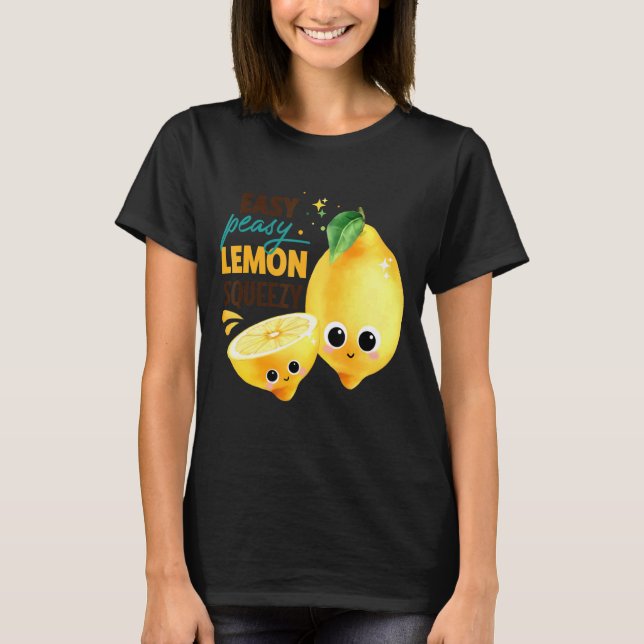 CAMISETA FASY PEASY LEMON SQUEEZY FUN SUMMERTIME LEMONADE (Anverso)
