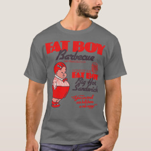 Camiseta Fat Boy Barbacoa Retro BBQ Restaurant San Francisc