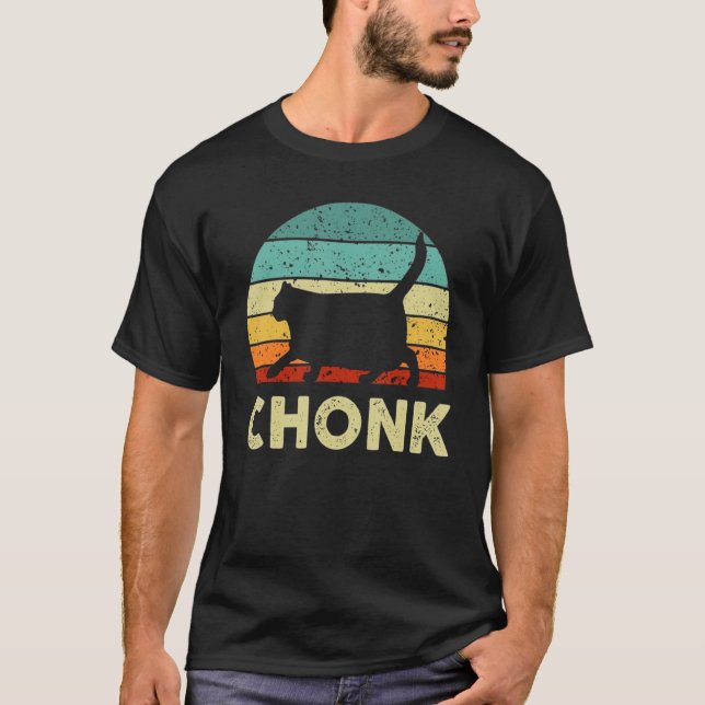 Camiseta Fat Cat Chonk Meme Parody Random (Anverso)