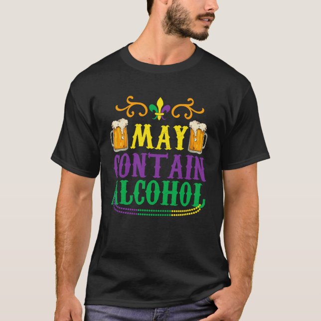 Camiseta Fat Tuesday May Contain Alcohol (Anverso)