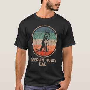 Camiseta Fath Siberian Husky Dog Vintage Siberian Husky Dad