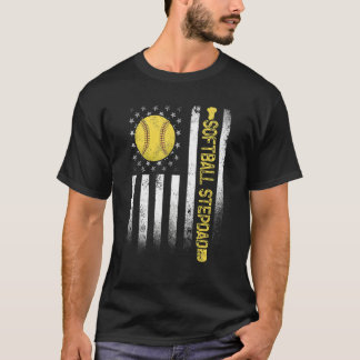 Camiseta Fath Stepdad, La Bandera Estadounidense Del Softba