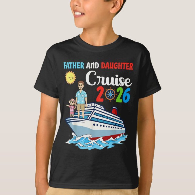 Camiseta Father &amp; Daughter Cruise 2026 Family Vacation  (Anverso)