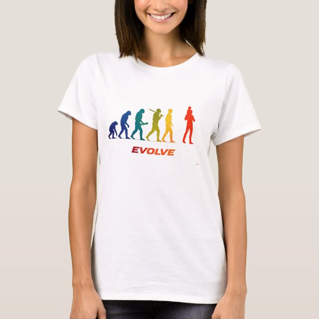 Camiseta Father And Son Evolution Silhouette Design (Anverso)
