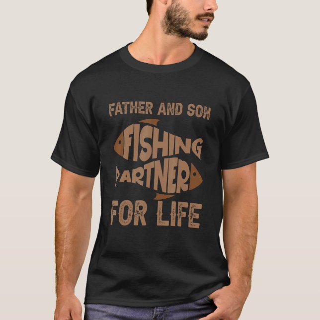 Camiseta Father and son fishing partners for life 1 (Anverso)