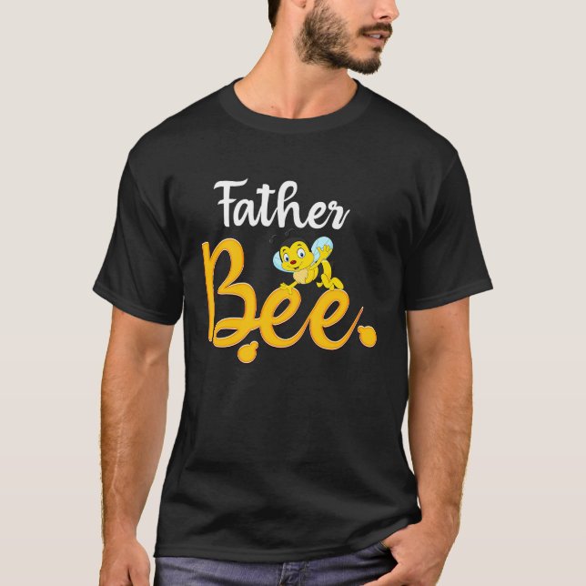Camiseta Father Bee Matching Family First Bee Day Outfits (Anverso)