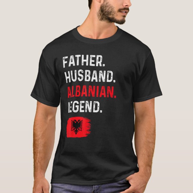 Camiseta Father Husband Albanian Legend Proud Dad Albania F (Anverso)