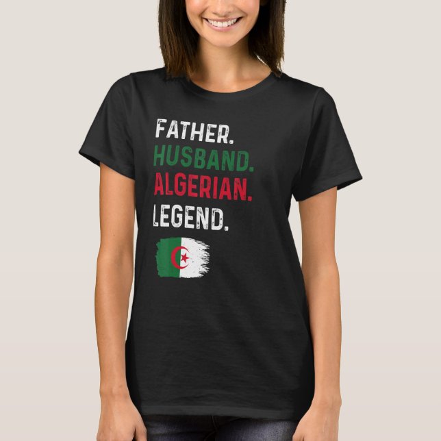 Camiseta Father Husband Algerian Legend Proud Dad Algeria F (Anverso)