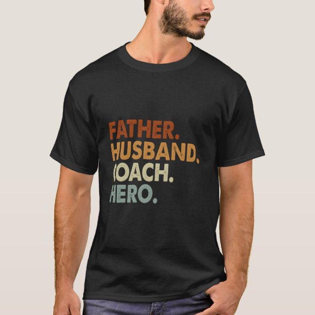 Camiseta Father Husband Coach Hero (Anverso)