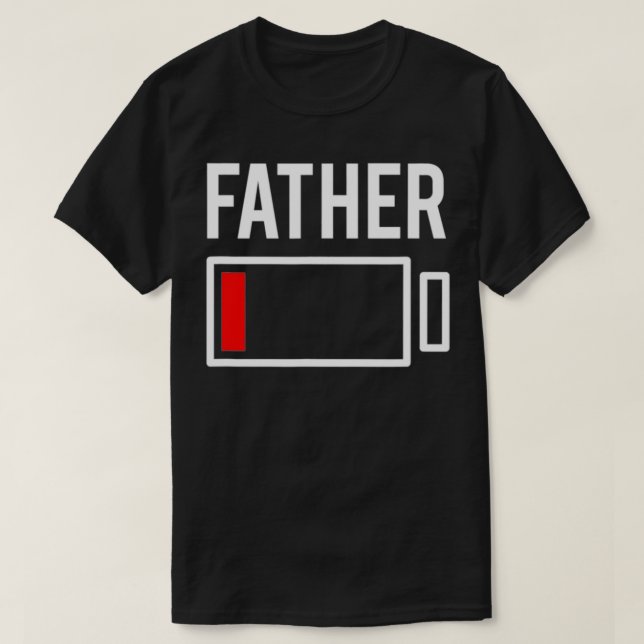 Camiseta Father Low Battery Red  (Diseño del anverso)