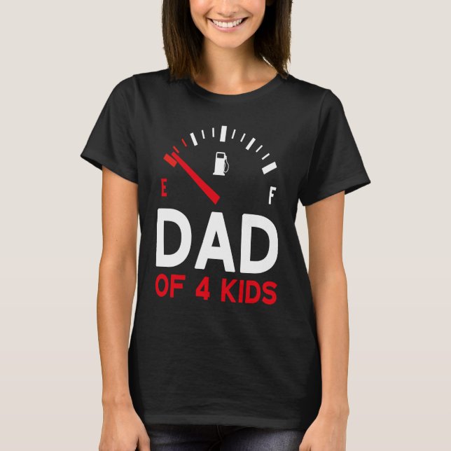 Camiseta Father of 4 children Father's Day Dad (Anverso)