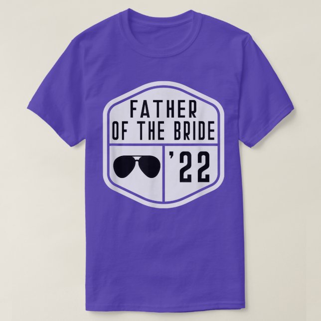 Camiseta Father of the Bride Est 2022 Bachelor Wedding Dad  (Diseño del anverso)