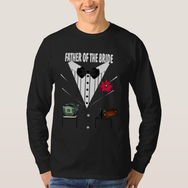 Camiseta Father of the Bride Tuxedo Wedding Sample Group (Anverso)
