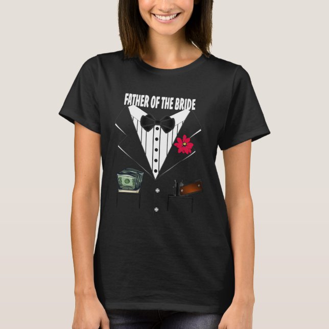 Camiseta Father of the Bride Tuxedo Wedding Sample Group (Anverso)