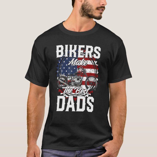 Camiseta Father s Day Biker Custom Chopper (Anverso)