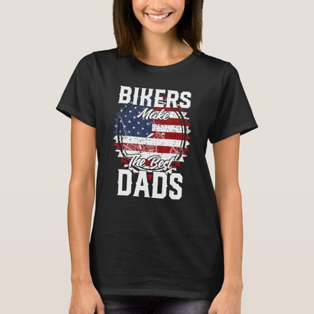Camiseta Father s Day Biker Custom Chopper Motorcycle (Anverso)