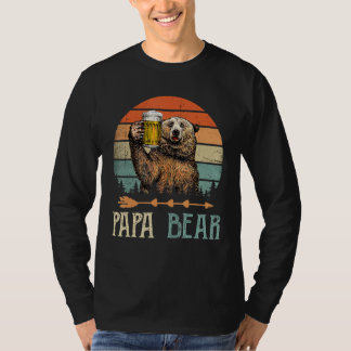 Camiseta Father s Day Dad Bear Retro Vintage Father s Day
