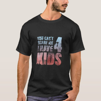 Camiseta Father´S Day I Have 4 Kids Pops Male Loving Hero P