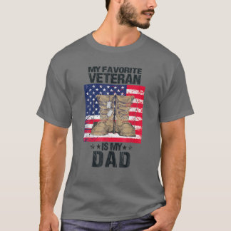 Camiseta Father Veterans Day My Favorite Veteran Is My Dad