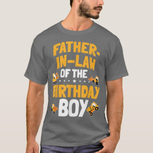 Camiseta FatherInLaw of the Birthday Boy Construction Worke