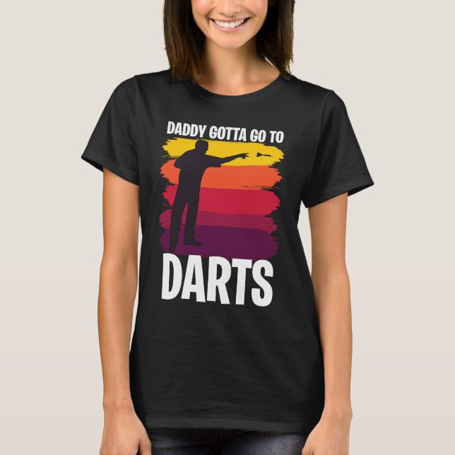 Camiseta Father's Day  Dart Playing Dad 1 (Anverso)