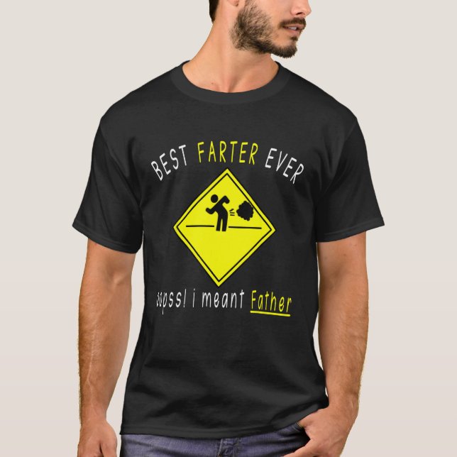 Camiseta Fathers Day Farter Dad Joke Best Farter Sarcastic  (Anverso)