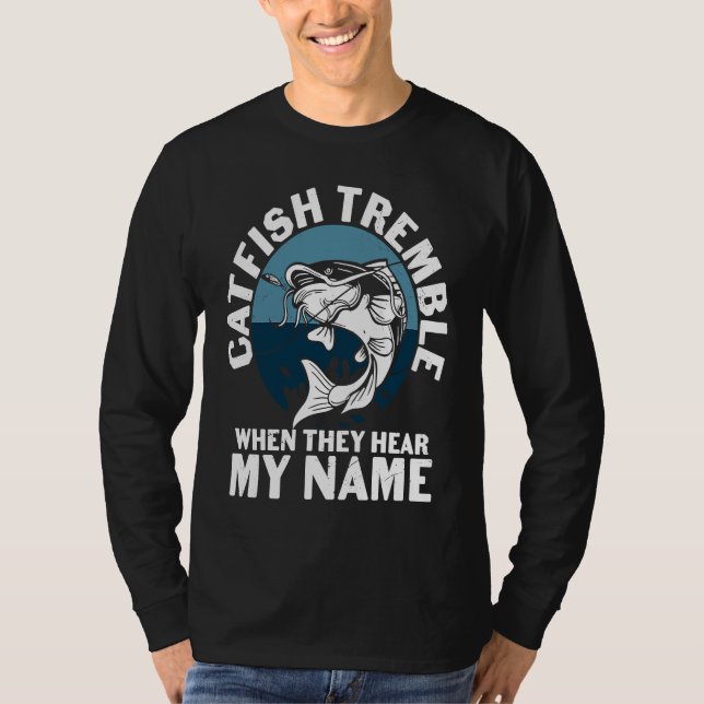 Camiseta Father's Day Fishing Fisherman Catfish Tremble (Anverso)