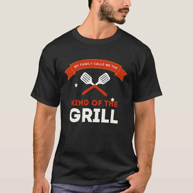 Camiseta Father's Day  King Of The Grill (Anverso)