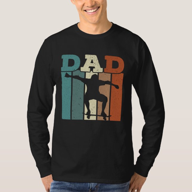 Camiseta Fathers Day Papa Best Dad Ever Fatherhood Skater D (Anverso)