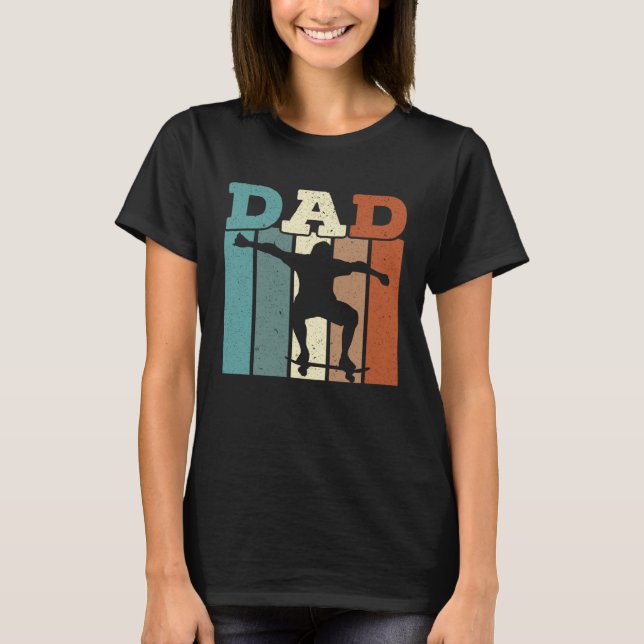 Camiseta Fathers Day Papa Best Dad Ever Fatherhood Skater D (Anverso)