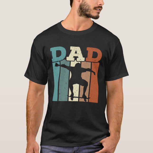 Camiseta Fathers Day Papa Best Dad Ever Fatherhood Skater D (Anverso)