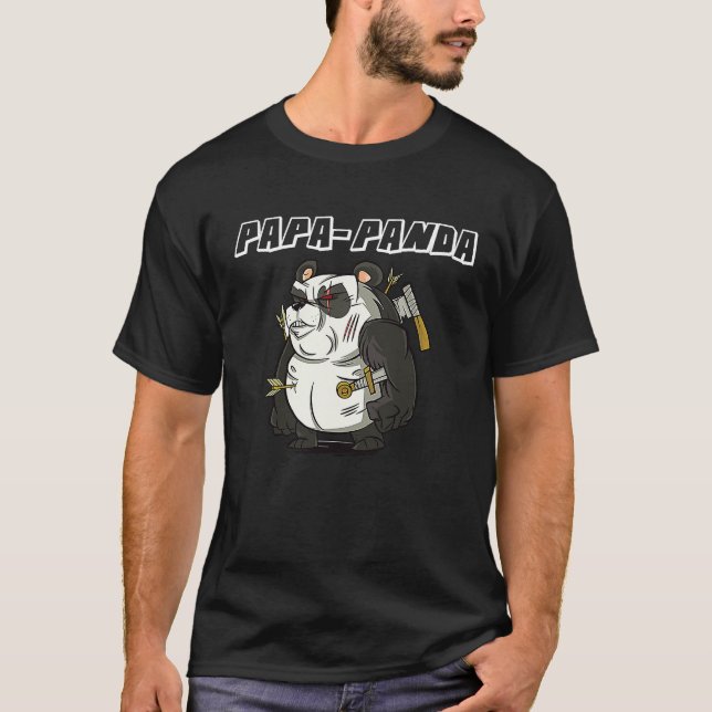 Camiseta Father's Day  Papa Panda  1 (Anverso)