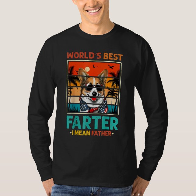 Camiseta Father's Day Retro Dad World's Best Farter I Mean  (Anverso)