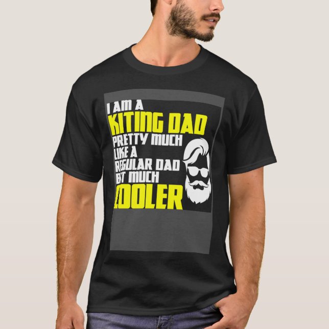 Camiseta Father's Day saying kiting kiteboard power kite ki (Anverso)