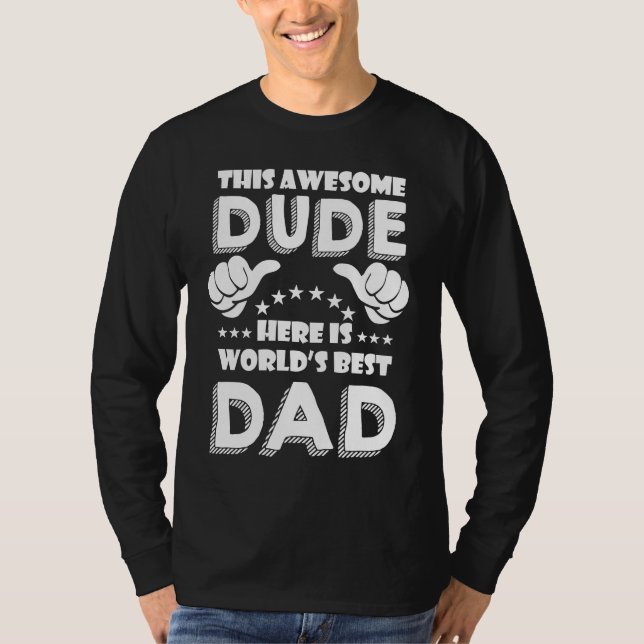 Camiseta Father's Day  Worlds Best Cool Papa  2 (Anverso)
