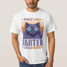 Camiseta Fathers Day World's best farter i mean father