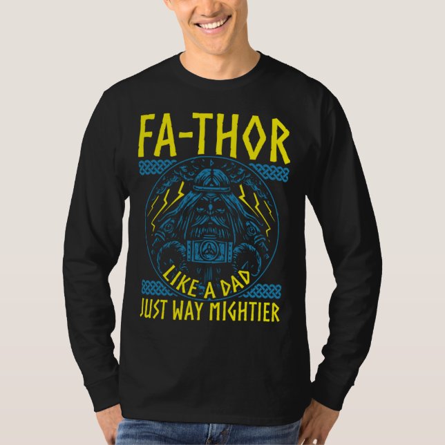 Camiseta Fathor Like A Dad Just Way Mightier Father's Day V (Anverso)